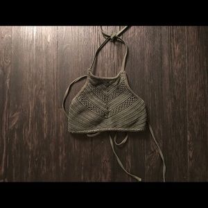 Crochet High Neck Swim Top